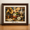 Cubist still life with vintage objects