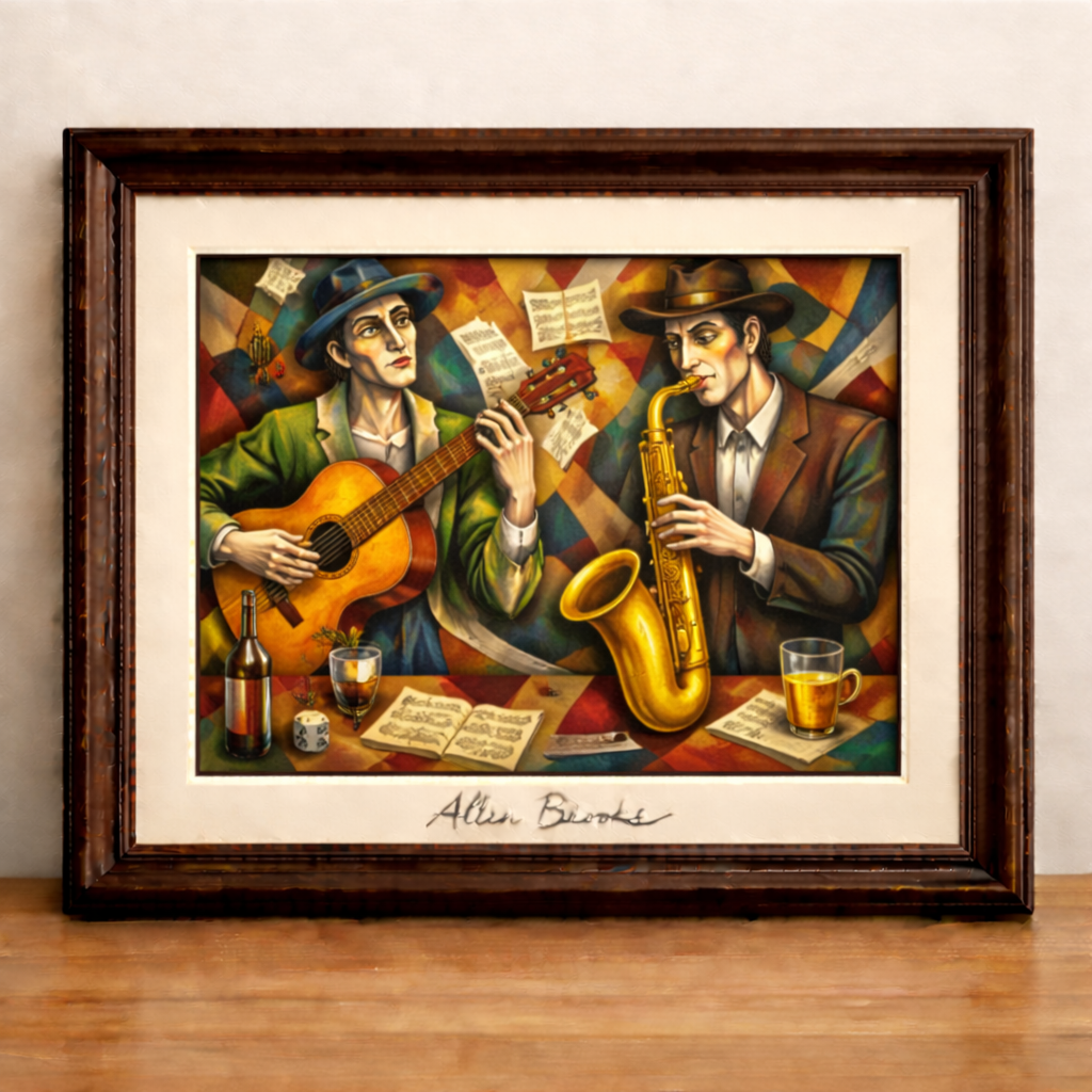 Musicians in Cubist Harmony