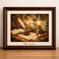 Vintage study with artistic details